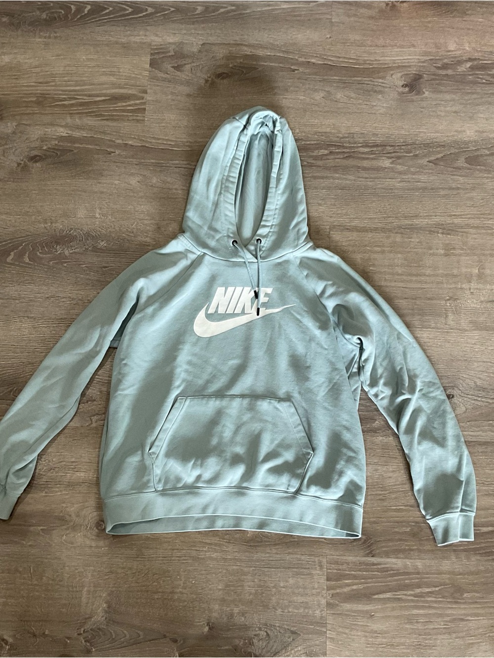 Nike Sage Green Hoodie with White Swoosh